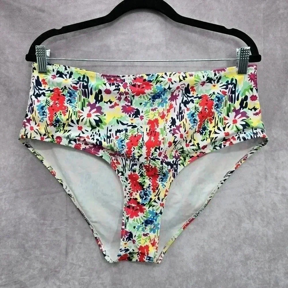 Floral Print Swimwear Swimsuit Bikini Bottom Size 3XL - Picture 1 of 3